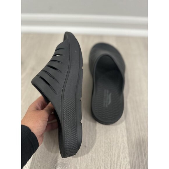 Skechers Sandals Womens Size 9 Black GO Recover Archfit Recovery Slides Comfort - Picture 7 of 10